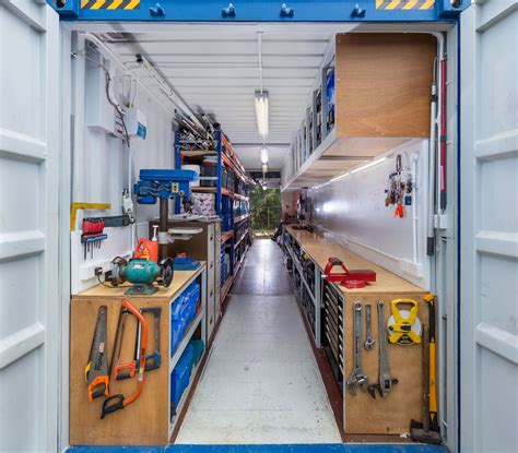 electrical service to a shipping container workshop